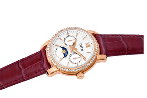 Devot Multi-Function with Day Night Indicator Quartz Leather Women Watch W06-03263-003