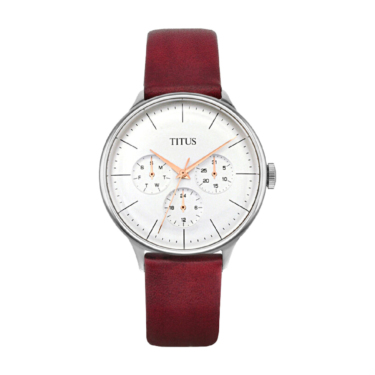 Interlude Multi-Function Quartz Leather Women Watch W06-03264-004