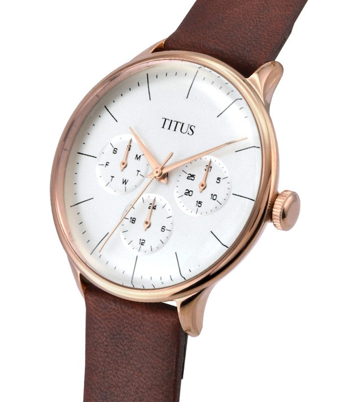 Interlude Multi-Function Quartz Leather Women Watch W06-03264-005