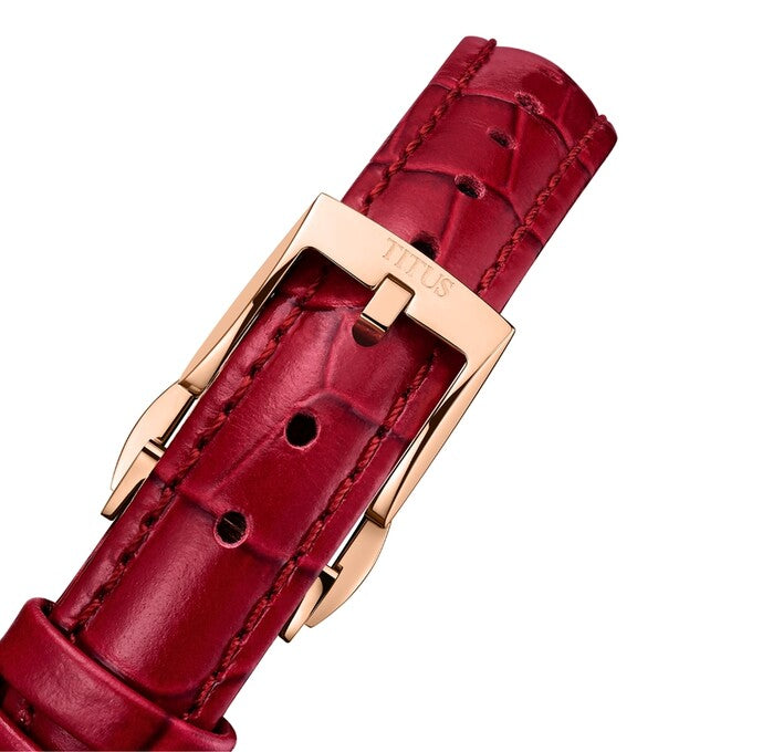 Enlight 3 Hands Mechanical Leather Women Watch W06-03278-005