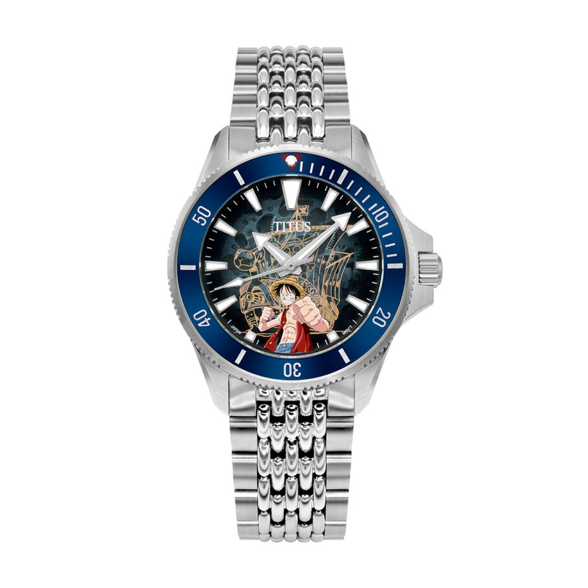 Solvil et Titus x One Piece "Going Merry" 3 Hands Mechanical Stainless Steel Men Watch