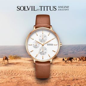Interlude Multi-Function Quartz Leather Women Watch W06-03259-006